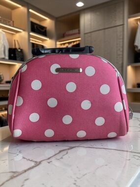 Pink Polka Dot Cosmetic Case